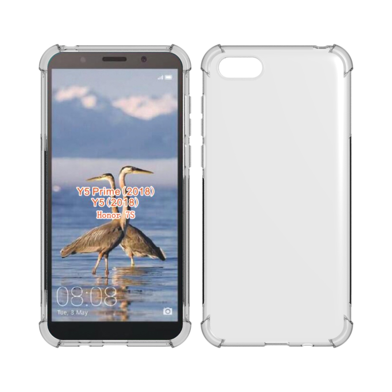 Transparent Shockproof soft Tpu cover case For Huawei honor 7S