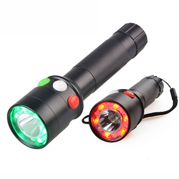 High Power LED Flashlight 3 Modes signal Torch Rechargeable Flashlight