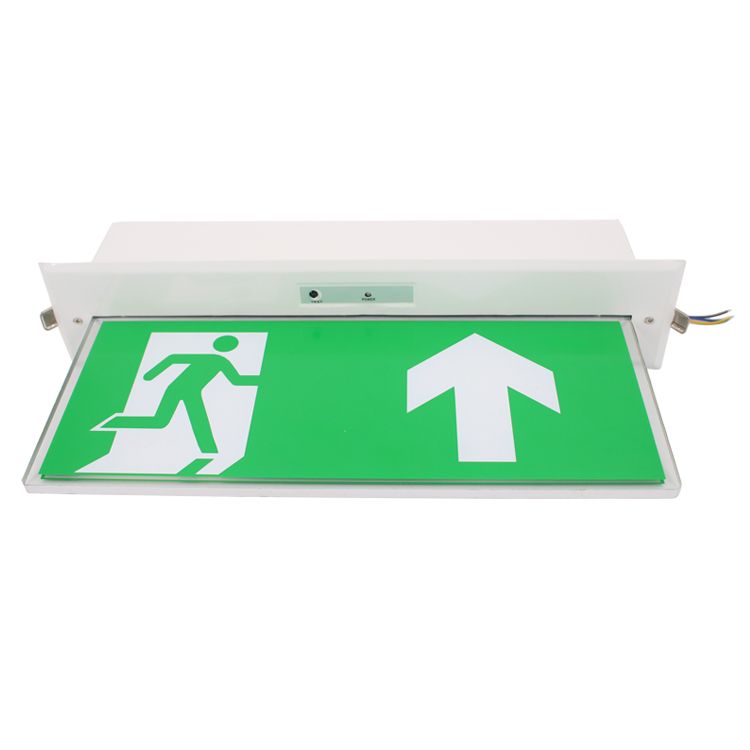 CE ROHS SAA Approval Battery Backup LED Emergency light With Self luminous Exit Signs
