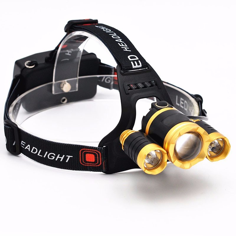 Powerful Super Bright Headlamp lm LED head torch  Zoomable Aluminium Alloy  camping headlamp