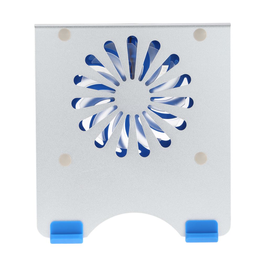 iDock Aluminum Laptop USB Cooler Pad Cooling Base Chill Mat Radiator with 140mm LED Fan for 7-15.6 Notebook