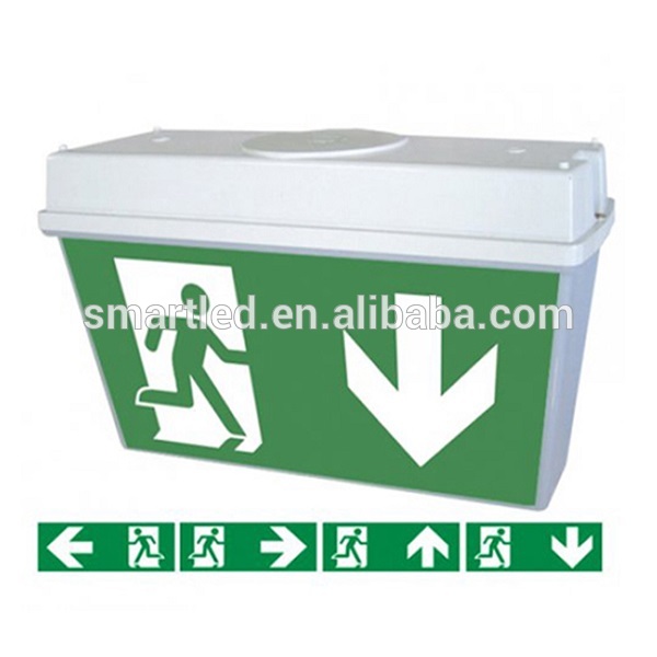 IP65 rated Ceiling mounted LED Exit Sign luminaire