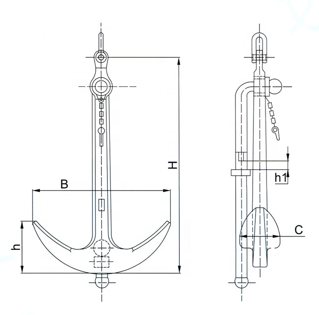 JV-08 Ship Anchor Admiralty Anchor for sale