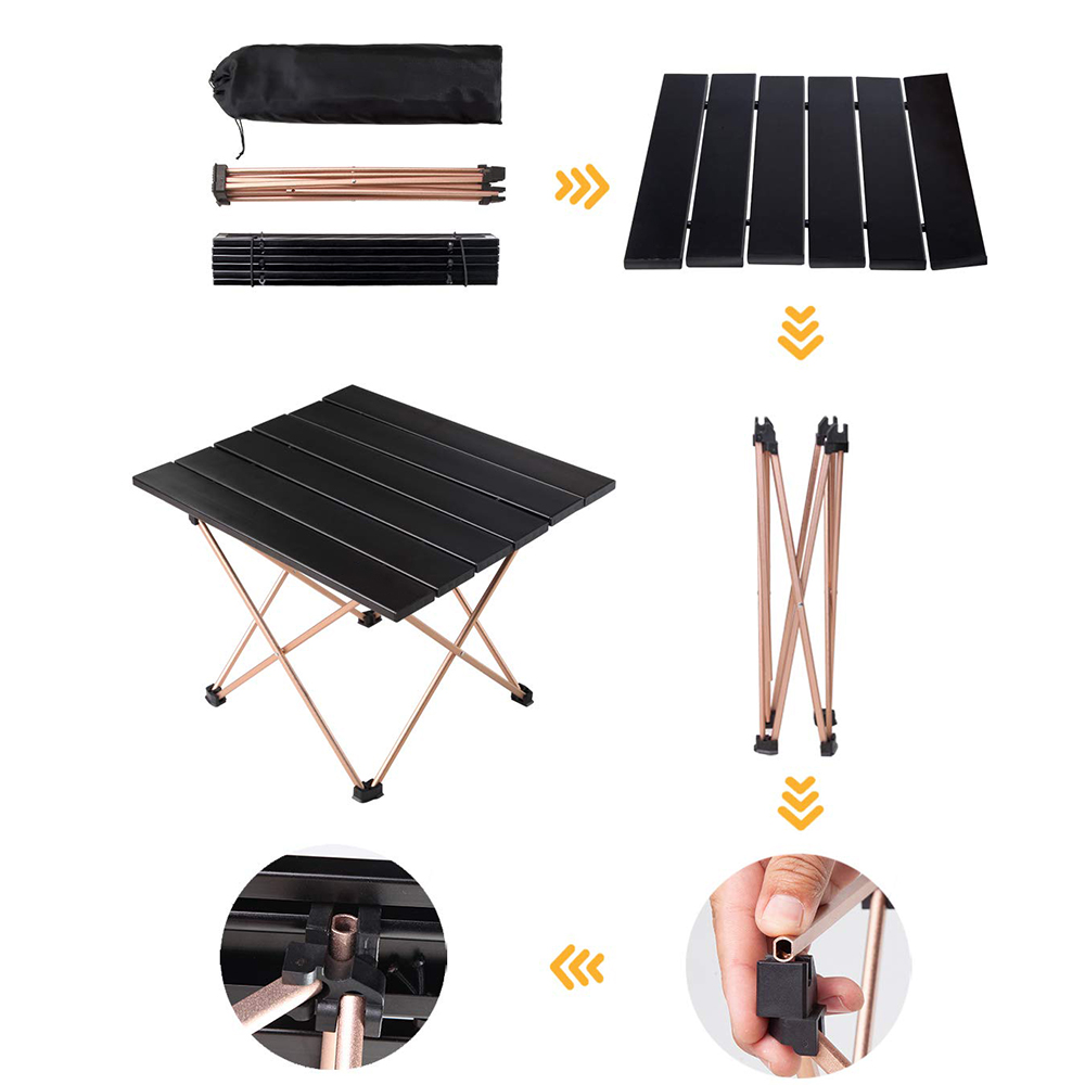 50% off Ultralight Compact Folding Outdoor Camping Aluminum Table with Carry Bag