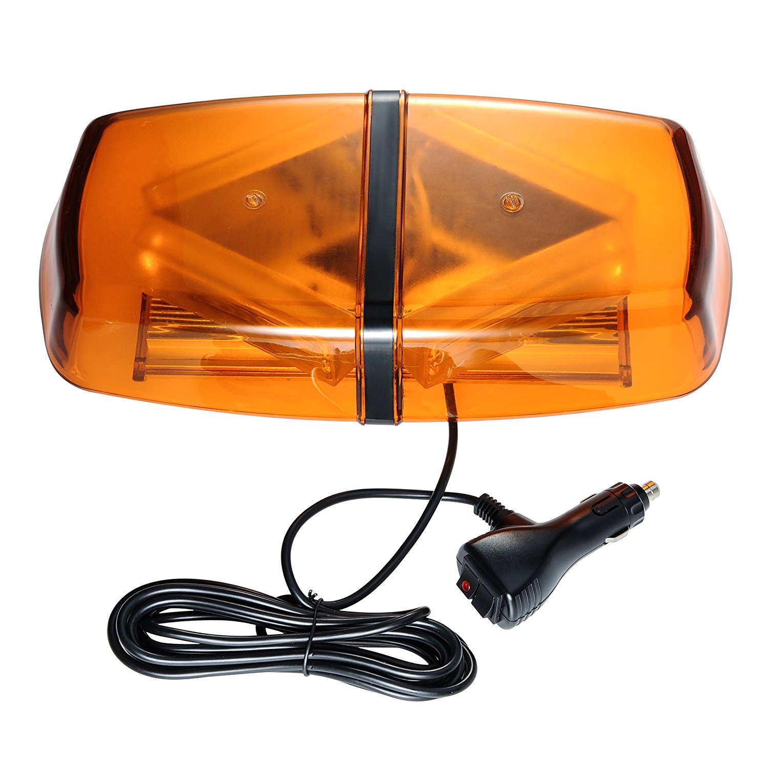 Amber LED Mini Bar 40W Waterproof COB Roof Strobe Light with Strong Magnetic Base for Law Enforcement, Mini Car and Truck