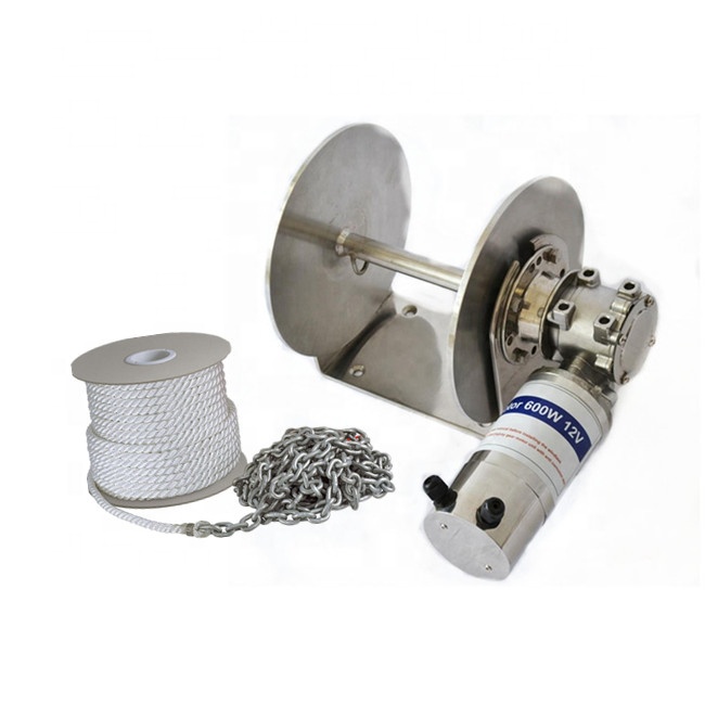 JVW-010F 12V/24V free fall anchor winch boat electric vertical windlass 400W Power saving