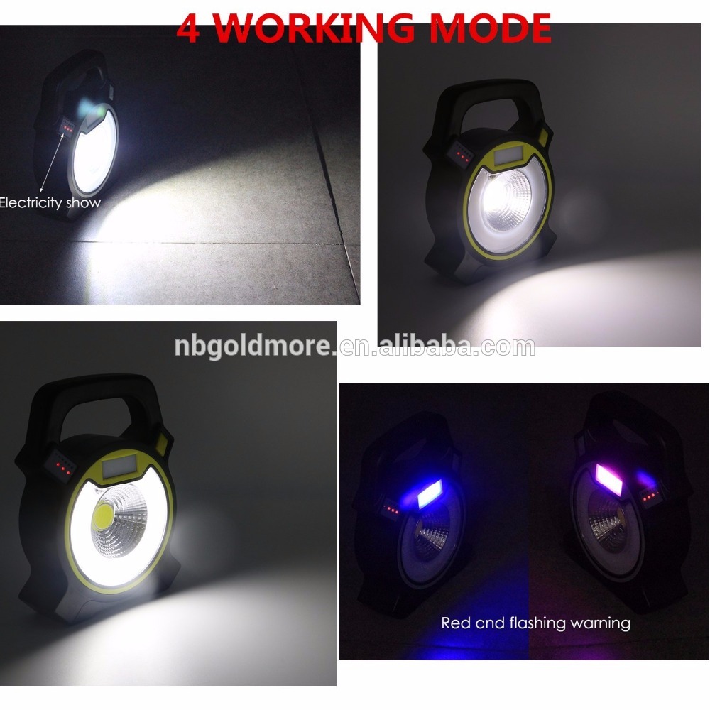 High bright USB rechargeable COB led worklight