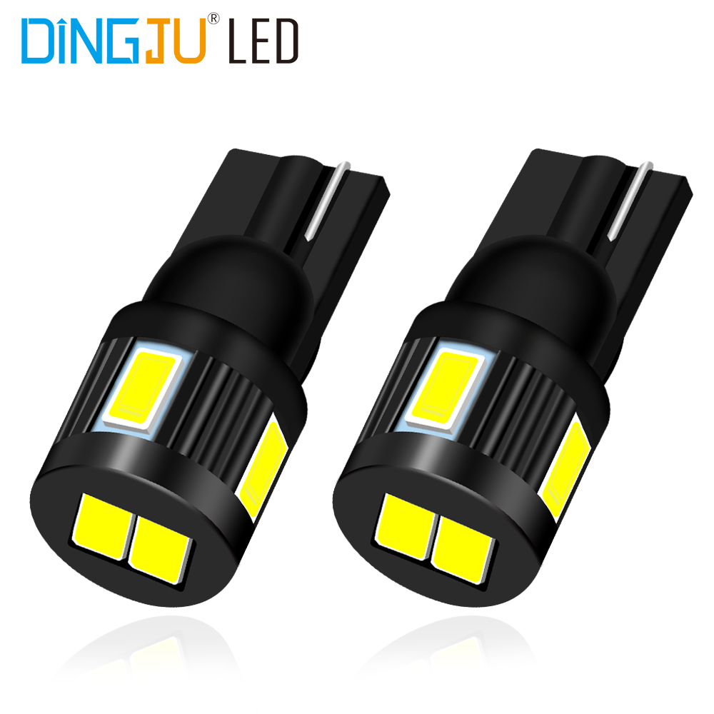 Customized W5w 6smd 5730 Car Bulb 0.9w 122lm Instrument Indicator Reading Lights Led 12v T10 Compatible Products