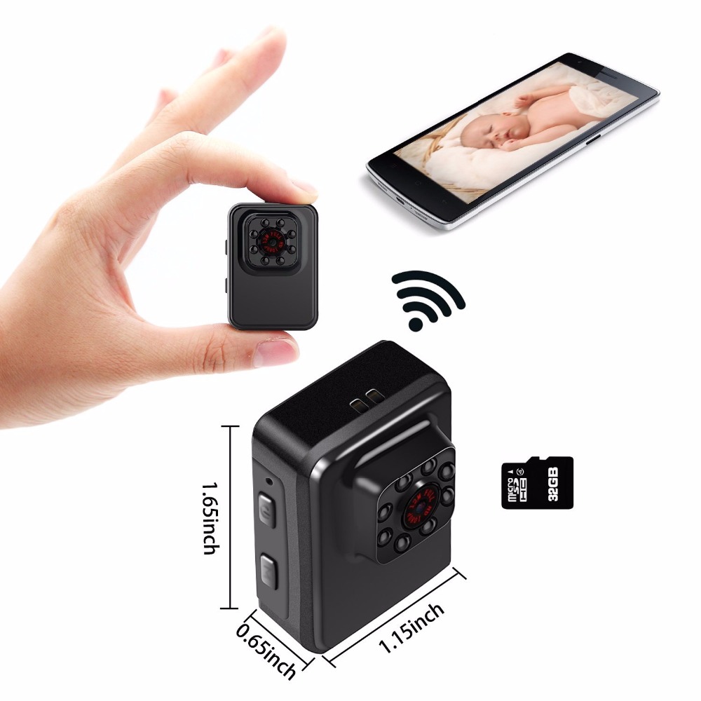 R3 Mini Camera WiFi 1080P Micro Camera Night Vision Motion Detect Camcorder Sports Loop Video Recorder for Riding Car Recorder