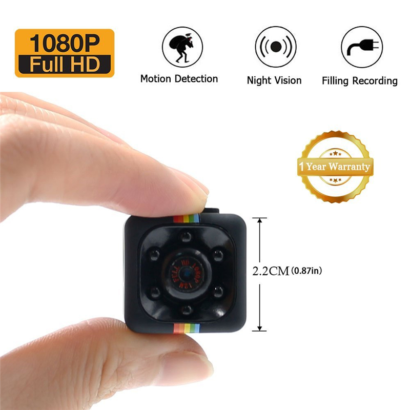 mini cube camera sq11 black red blue color 1080p video camera small camcorder
