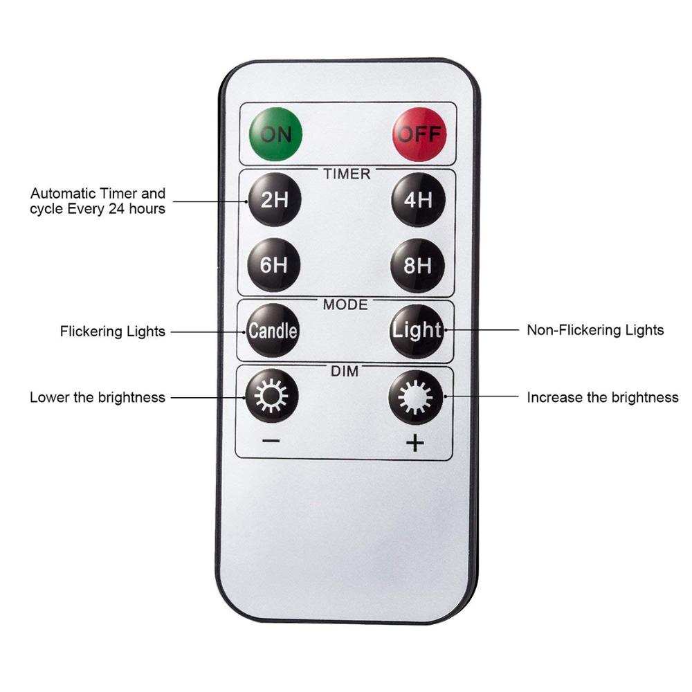 goldmore2 Changing Colors Remote Control LED Flickering Flameless Wax Candles remote controller Wedding LED candle