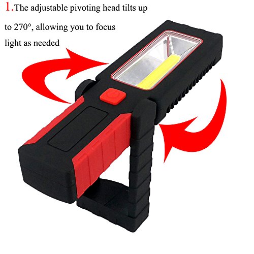 2019 newest Ningbo Goldmore ABS material 3W COB work light powered by 3xAAA dry battery for lighting