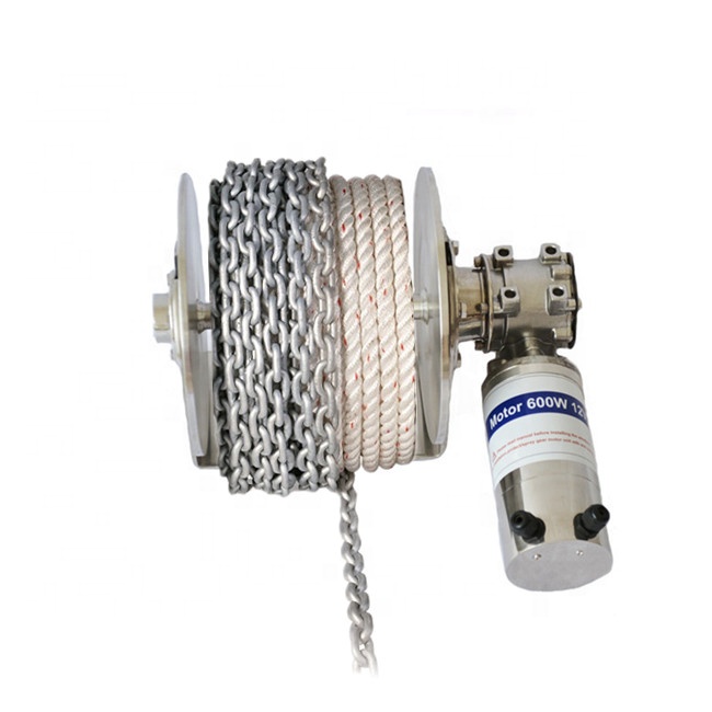 12V 600W boat eclectrical winch  fully stainless steel JVW-011S