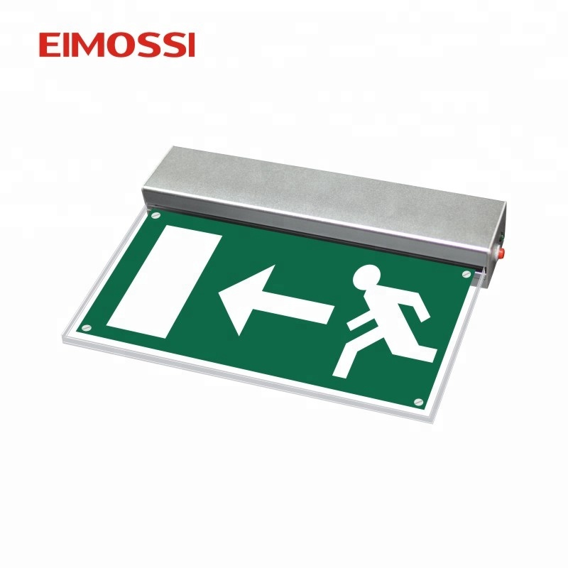 Double sides fire emergency running man acrylic exit sign