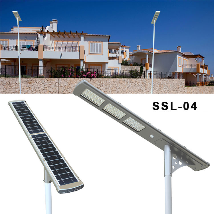 High pressure sodium waterproof street light 50 led solar sensor light