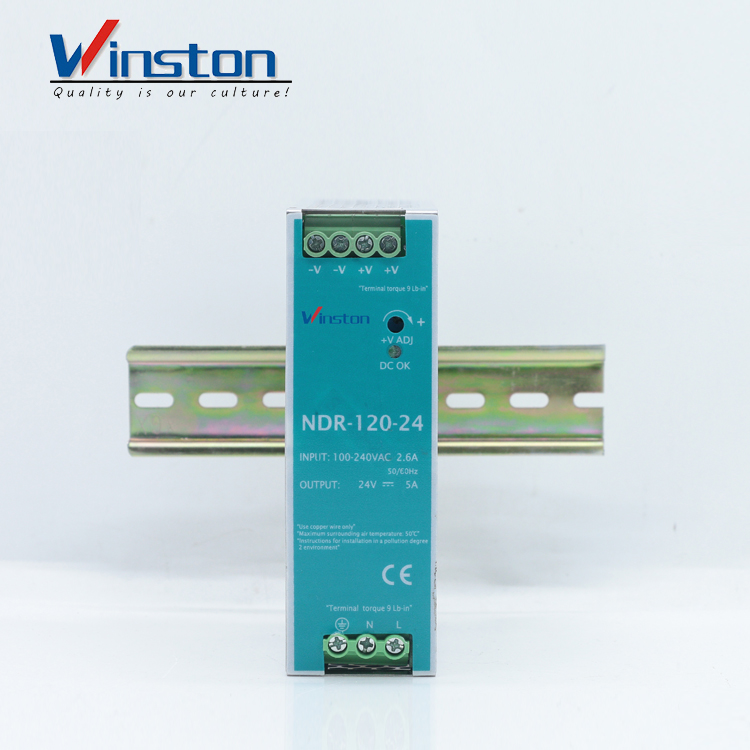 Winston NDR120-24 Industrial Use Dc 120W 24V 5A Single Switch Power Supply