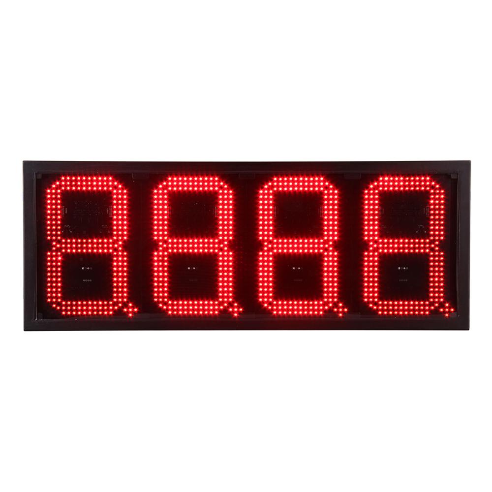 12 Inch Wholesale LED Gas Price Signs 7 Segment IP65 Outdoor Use LED Gas Price Display Board