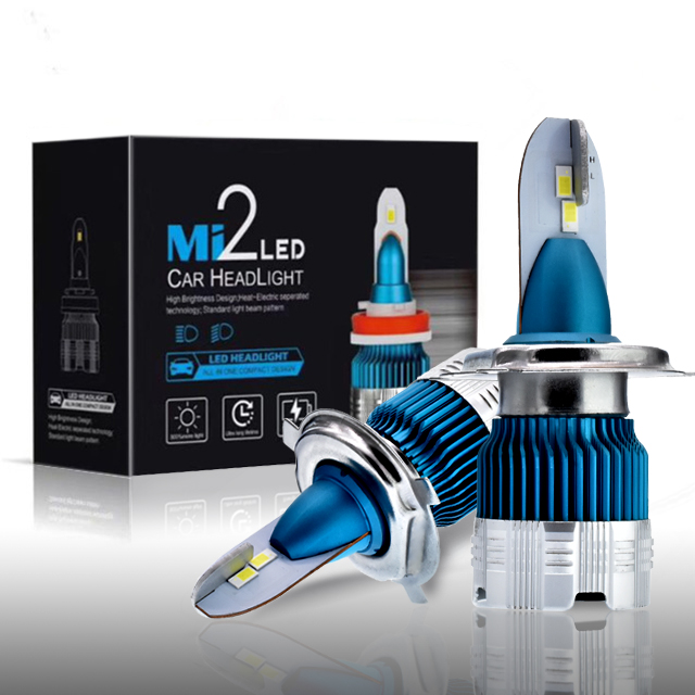 Mini led bulb with fan h4 led  car led headlight 50w car head lamp  h7 9005 h11 csp led car light Auto lighting system