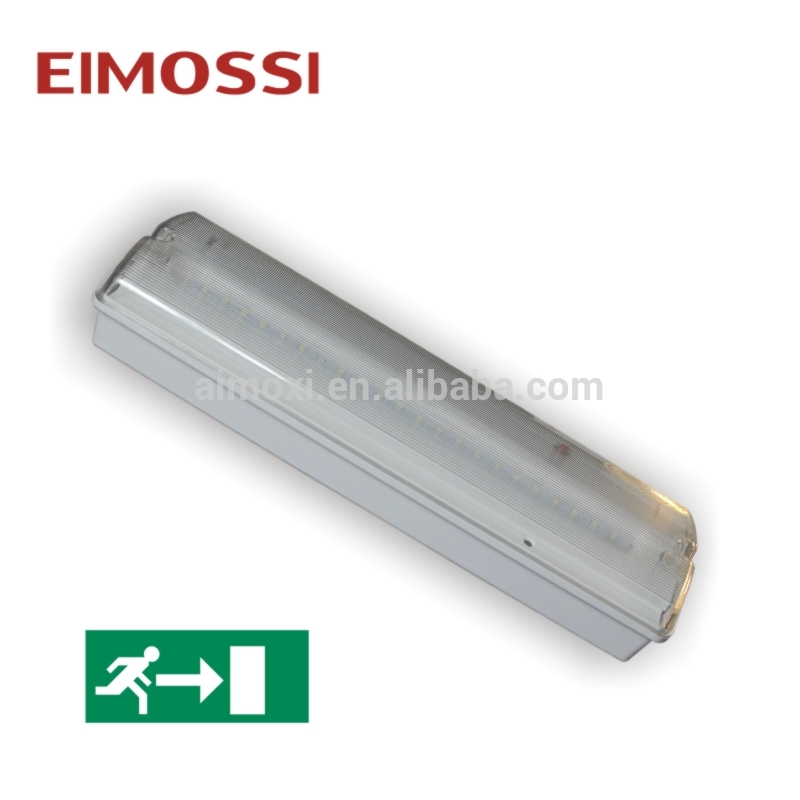 Battery operated fire resistant LED rechargeable emergency light bulkhead