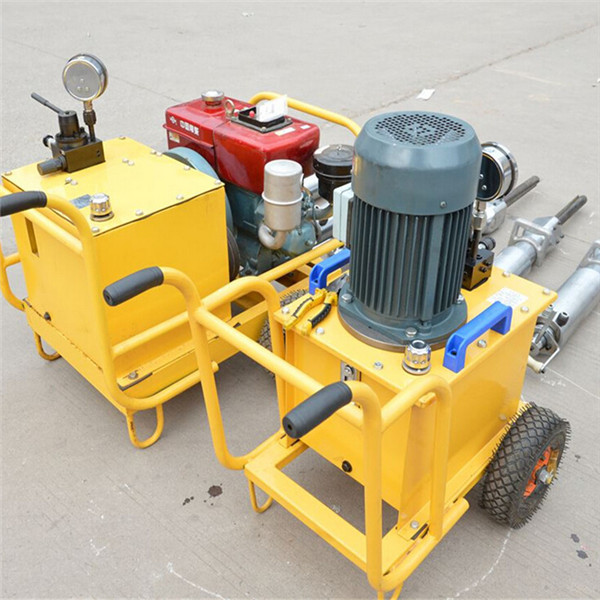 Safe and quiet hydraulic rock splitting machine