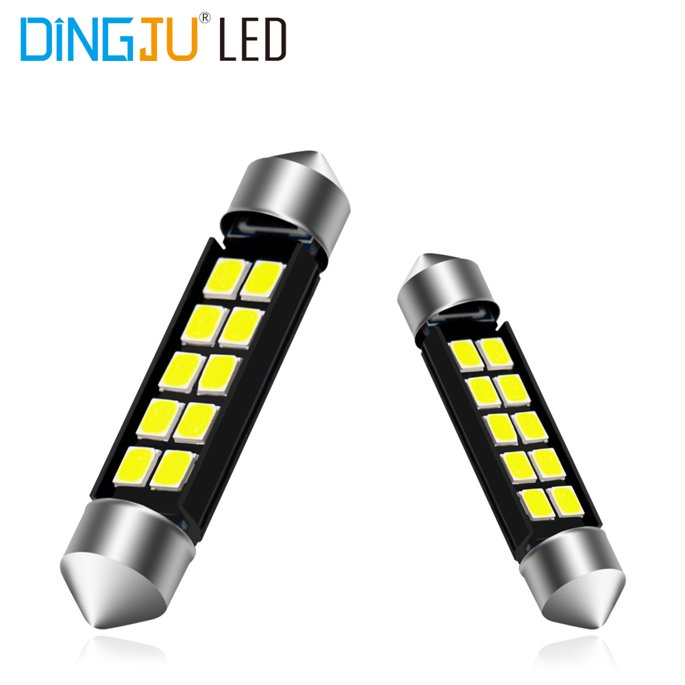 Festoon Auto Interior Lamp Car Led 12v C5w  Canbus 2835 10smd 31mm 36mm 39mm 41mm Reading Light With Factory Direct Sale Price