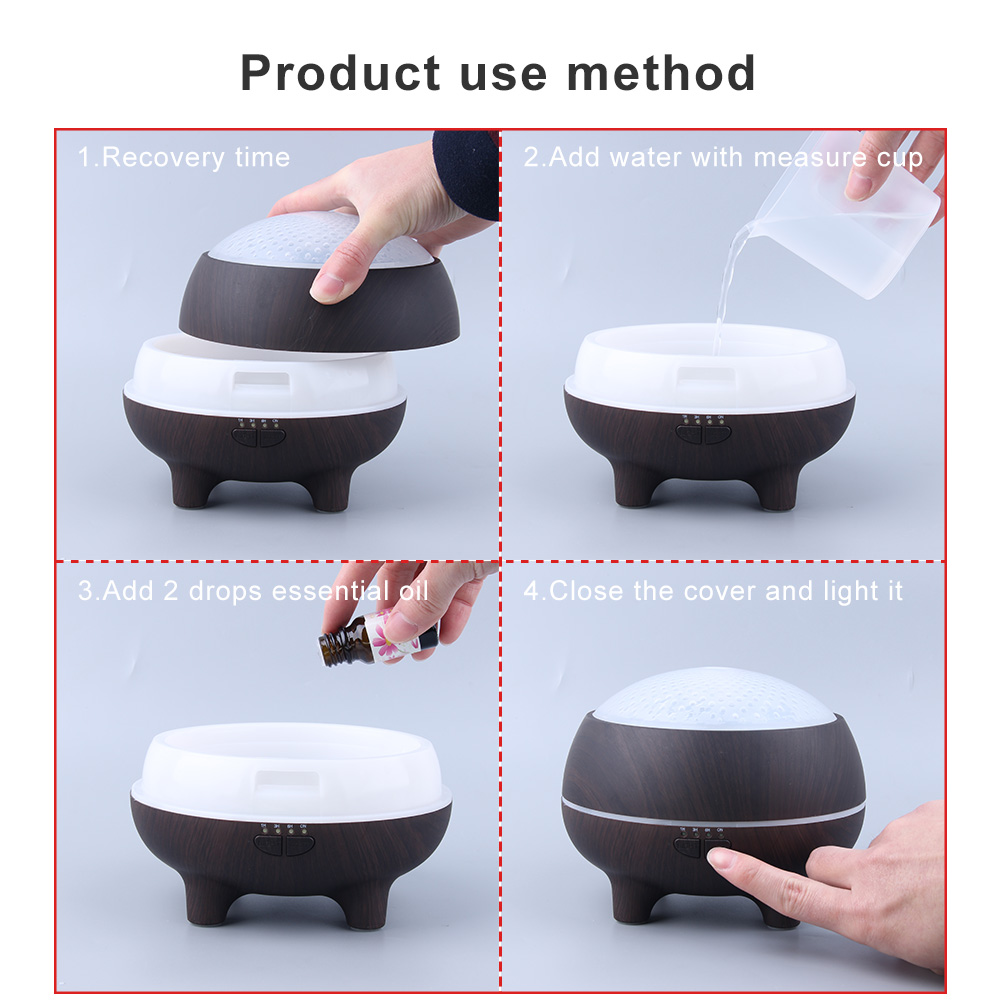 300ml Dark Wood Grain Aroma Diffuser with Bluetooth Speaker Hotel Lobby Scent Fragrance Diffusers Machine