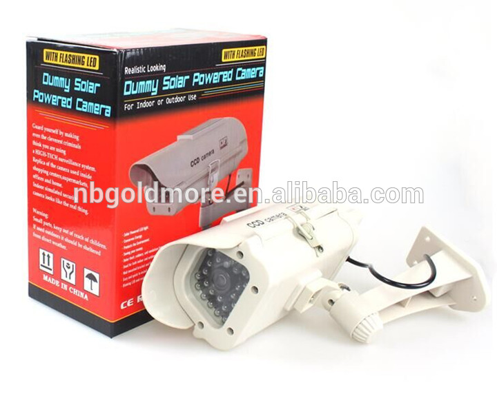 Solar Powered Cctv Security Fake Dummy Camera with Human Sensor and Flash Lights