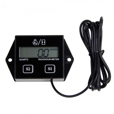 Engine Digital Tach Hour Meter Tachometer Gauge Motorcycle ATV