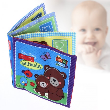 Kid Animal Cloth Book Infant Baby Intelligence Development Soft Toy Bed Cognize