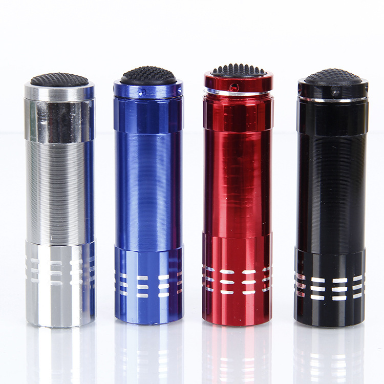 9 LEDs Very Durable MINI 395NM  Portable LED Torch UV  Flashlight AAA,Including Batteries