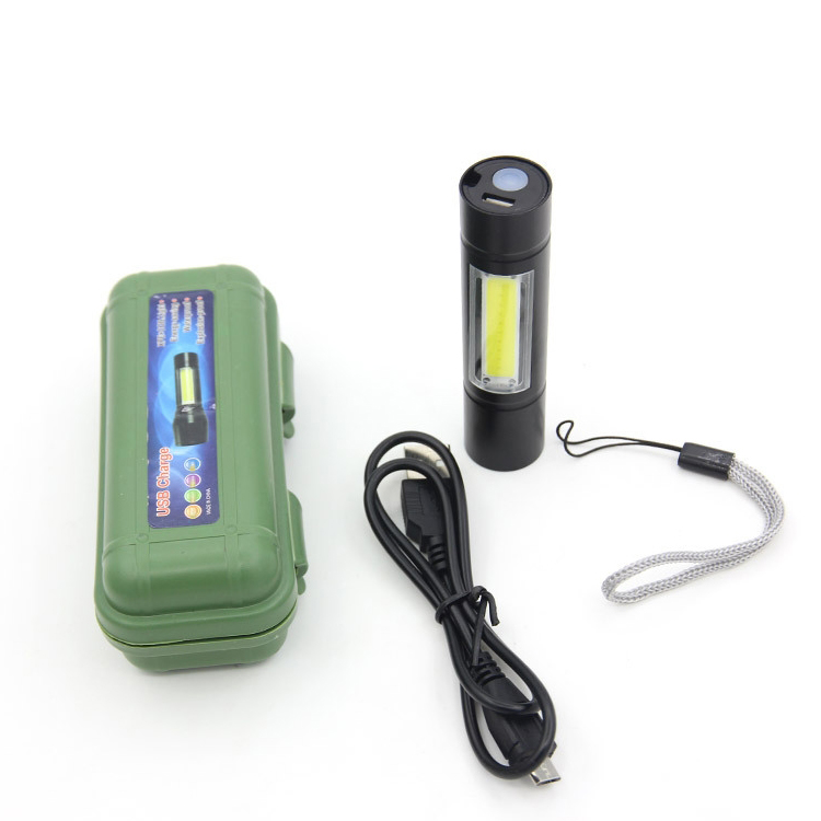 Ningbo Goldmore New Ultra Bright 3 Modes Pocket Mini COB rechargeable Flashlight