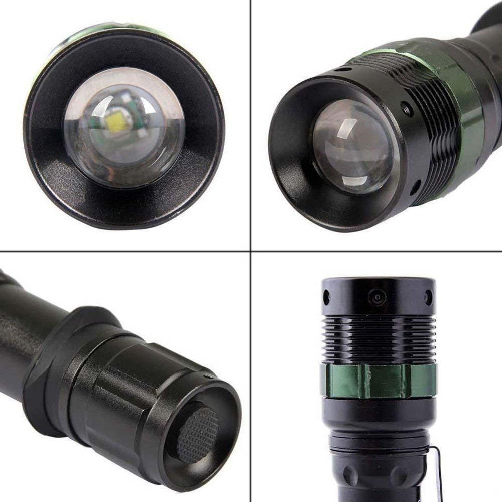 Traffic Baton Light Rechargeable Singal Police Security Baton Flashlight Torch with Side Clip