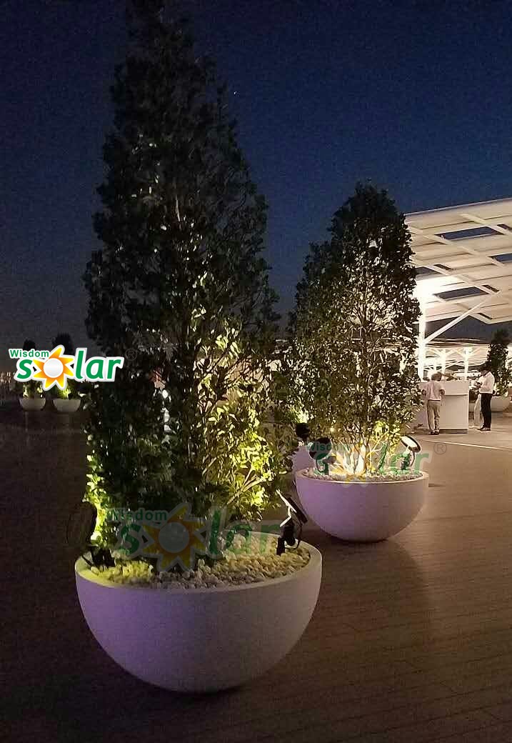 Zhongshan manufacturer aluminum solar led outdoor buried lundergruond solar garden spotlight solar lawn spotlight