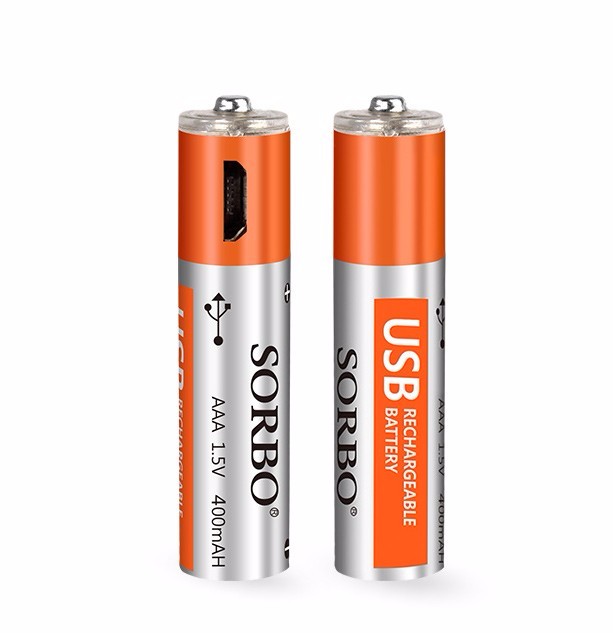 Manufacturer 400mAh 1.5V Batteries Rechargeable AAA Lithium Polymer Battery