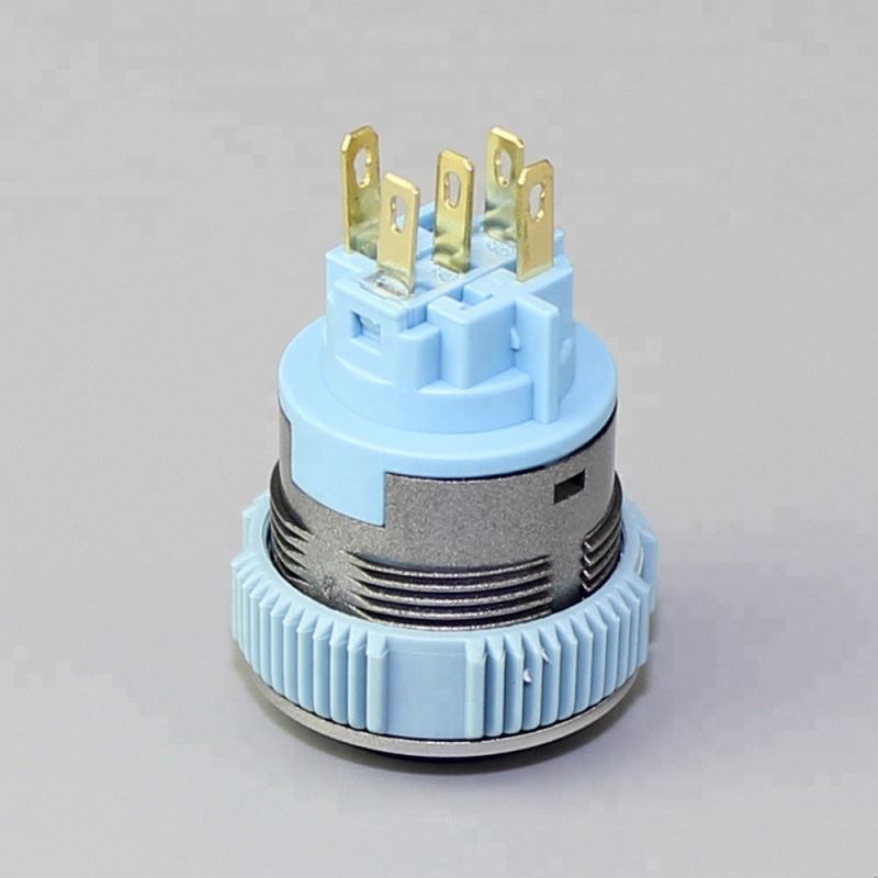 Waterproof Normally Open Single Light 22mm Plastic Push Button Switch