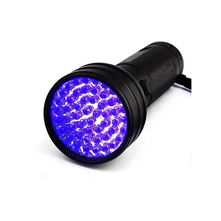 Factory Price 395nm UV Blacklight 51LED Aluminum Ultraviolet Black Light Torch UV flashlight