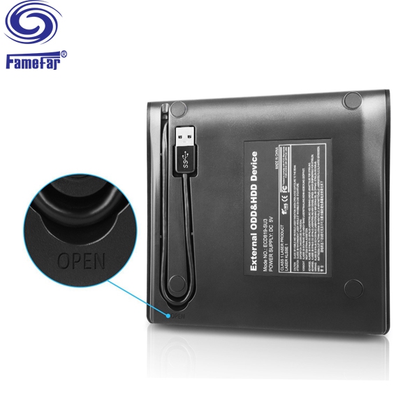 Factory cheap price burn dvd drive Portable Slim DVDROM DVDRW Burner Writer