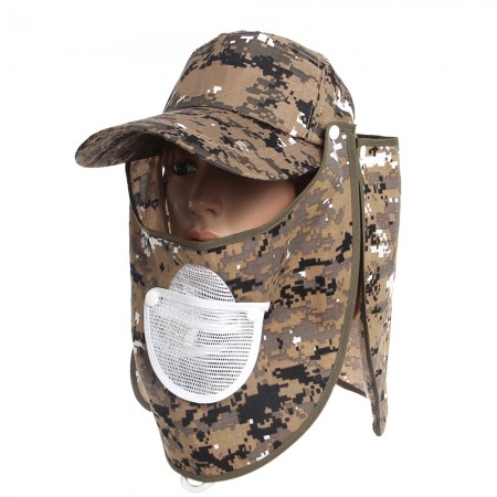 Outdoor Hiking Fishing Cap Neck Face Flap UV Protection baseball Hat