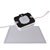 2019 new ultra slim square  600*600mm recessed ceiling led panel light with  dismountable motion sensor