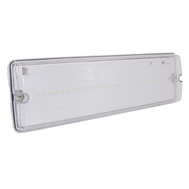 LED emergency bulkhead lights 3w 200lm PC cover IP65 3hrs discharge