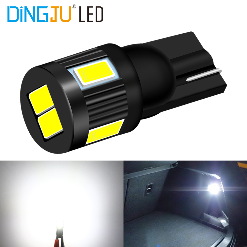 Eco-friendly T10 Connector W5w 194 501 Led Auto Bulb 6smd 5730 10-30V Reading Light Licence Plate Made In China