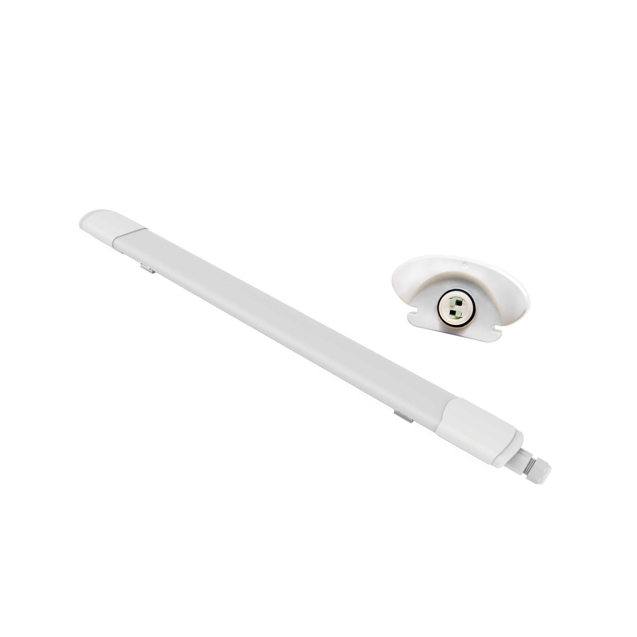 T8 Pc Ip65 Wholesale Price Round Tri Proof 45w Linkable 1-10v Dali Led Triproof Light