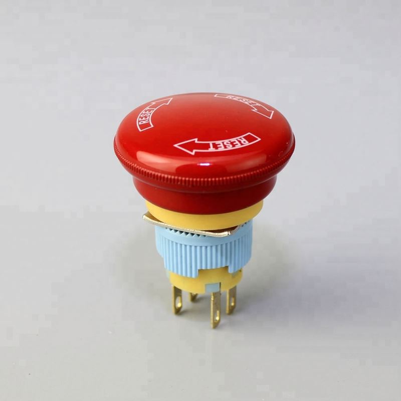 16MM Dome Button 4Pin Plastic Emergency Mushroom Switches