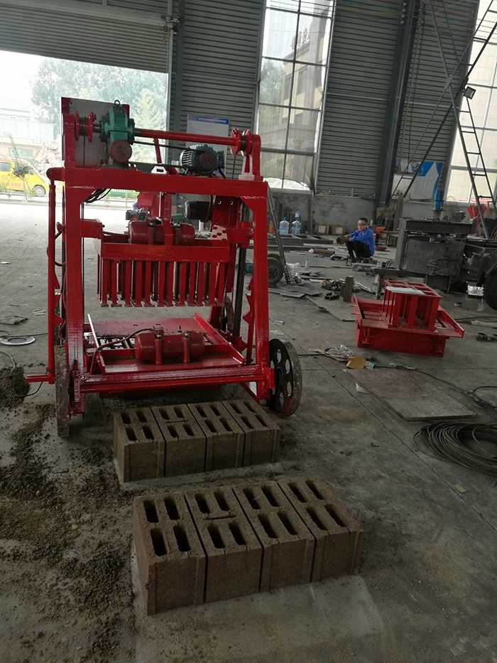 hydraulic concrete hollow paver block brick machine