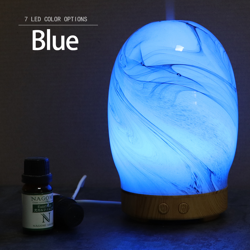 Hidly Wholesale 100ml Glass Essential Oil Diffuser Aroma Humidifier Marble Design Little Decor at Home, Office, and Yoga Room