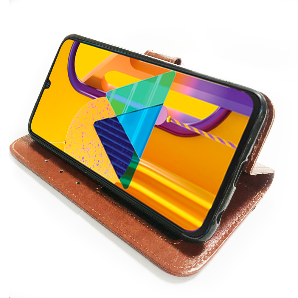 Factory supply wallet leather case For Samsung Galaxy M30S stand leather flip cover