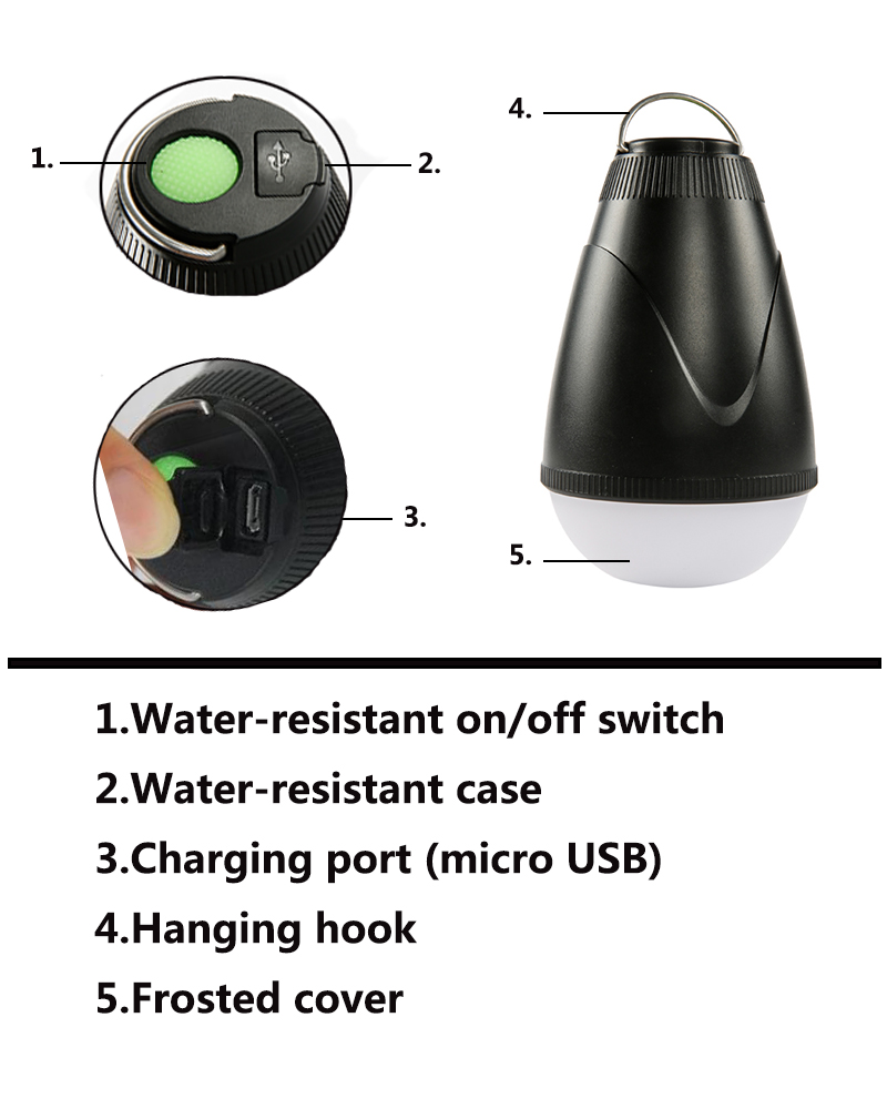 2019 Portable Rechargeable emergency sos light Outdoor LED Camping Lights Mosquito Repellent hanging Lamp