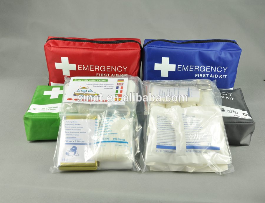 Portable first aid kit DIN13164 Standard box package