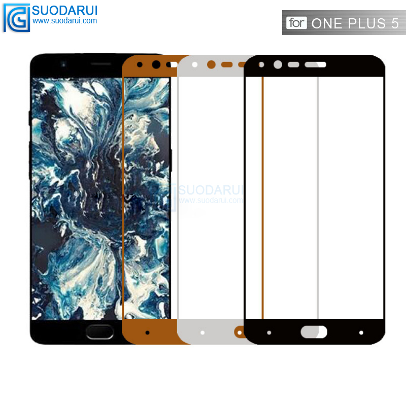 3D Full tempered glass screen Protector For One Plus 5 Full Curved Film