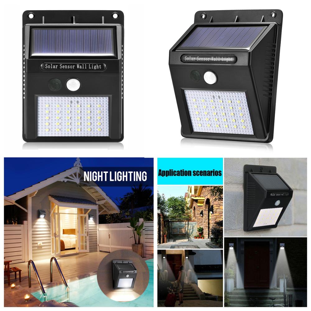 Waterproof Smart Motion Sensor Solar Wall Light